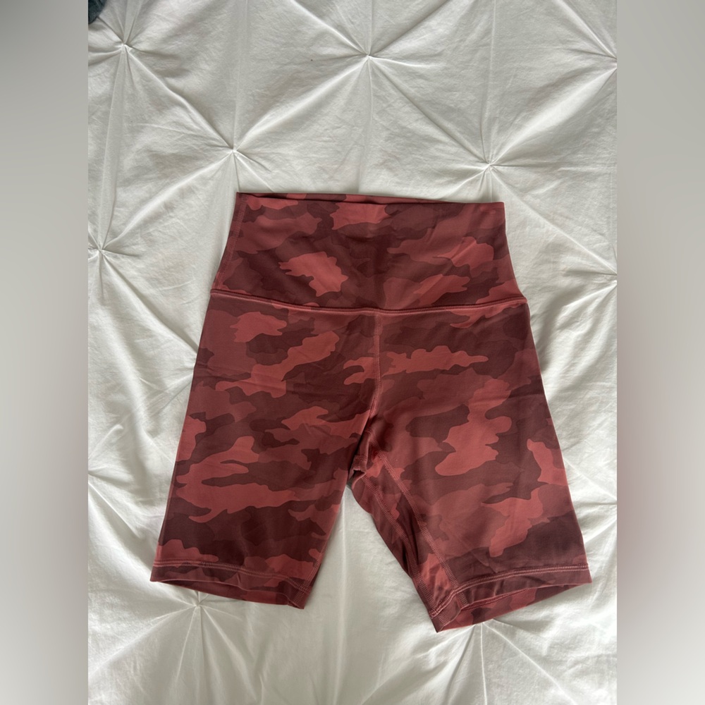Lululemon camo yoga shorts